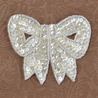 3 1/4" x 3" Bow Sequin Applique/Patch