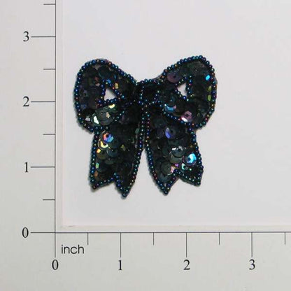 2 1/4" x 2 1/4" Bow Sequin Applique/Patch