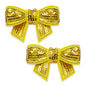 3-D Mini Bow Sequin Applique/Patch Pk/2