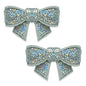 3-D Mini Bow Sequin Applique/Patch Pk/2