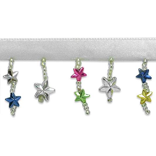 Star Fringe Trim Pack of 36"   - Multi Colors