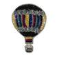 4 3/4" x 3 1/4" Hot Air Balloon Sequin Applique/Patch  - Multi Colors