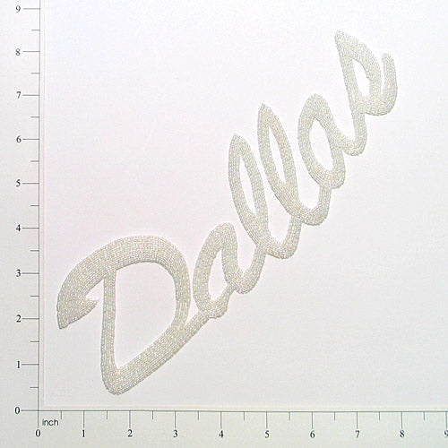 9 1/2" x 2 3/4" Dallas Beaded Applique/Patch