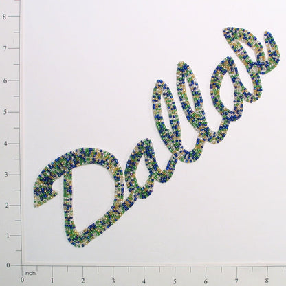 9 1/2" x 2 3/4" Dallas Beaded Applique/Patch