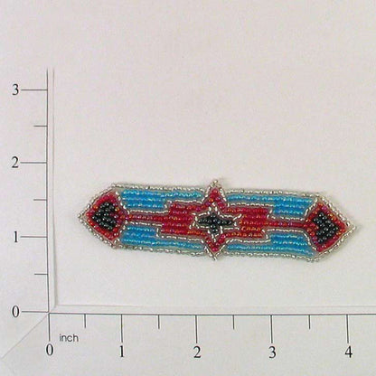 3 3/4" x 1" Rio Rancho Pointed Strip Applique/Patch  - Multi Colors