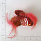 Flower Sequin Applique/Patch Brooch  - Orange