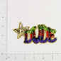 4 3/4" x 2 1/2" Dude Sequin Applique/Patch  - Multi Colors