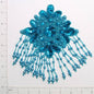 7 1/2" x 5 1/4" Starburst Sequin Applique/Patch