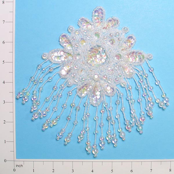 7 1/2" x 5 1/4" Starburst Sequin Applique/Patch