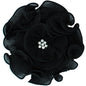 Ruffled Flower with Rhinestone Center Applique/Patch