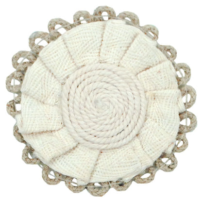 Braided Hemp Loop Round Applique/Patch