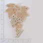 Grape Cluster Sequin Applique/Patch 7 1/4" x 5 1/4"