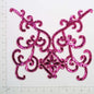 Flower On Vine Sequin Applique/Patch 12" x 10"