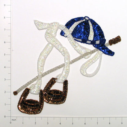 Riding Gear Sequin Applique/Patch  - Multi Colors