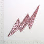 10 3/4" x 3 1/2" Lightning Bolt Sequin Applique/Patch