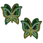 Pair of Brendan Sequin Embroidered Iron On Butterflies