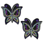 Pair of Brendan Sequin Embroidered Iron On Butterflies