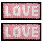 2PC Color Love Reversible Sequin Iron On Embroidered Applique/Patch