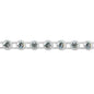 18" x 1/4" Encased Rhinestone Trim Pack of 18" - SMT6083  - White