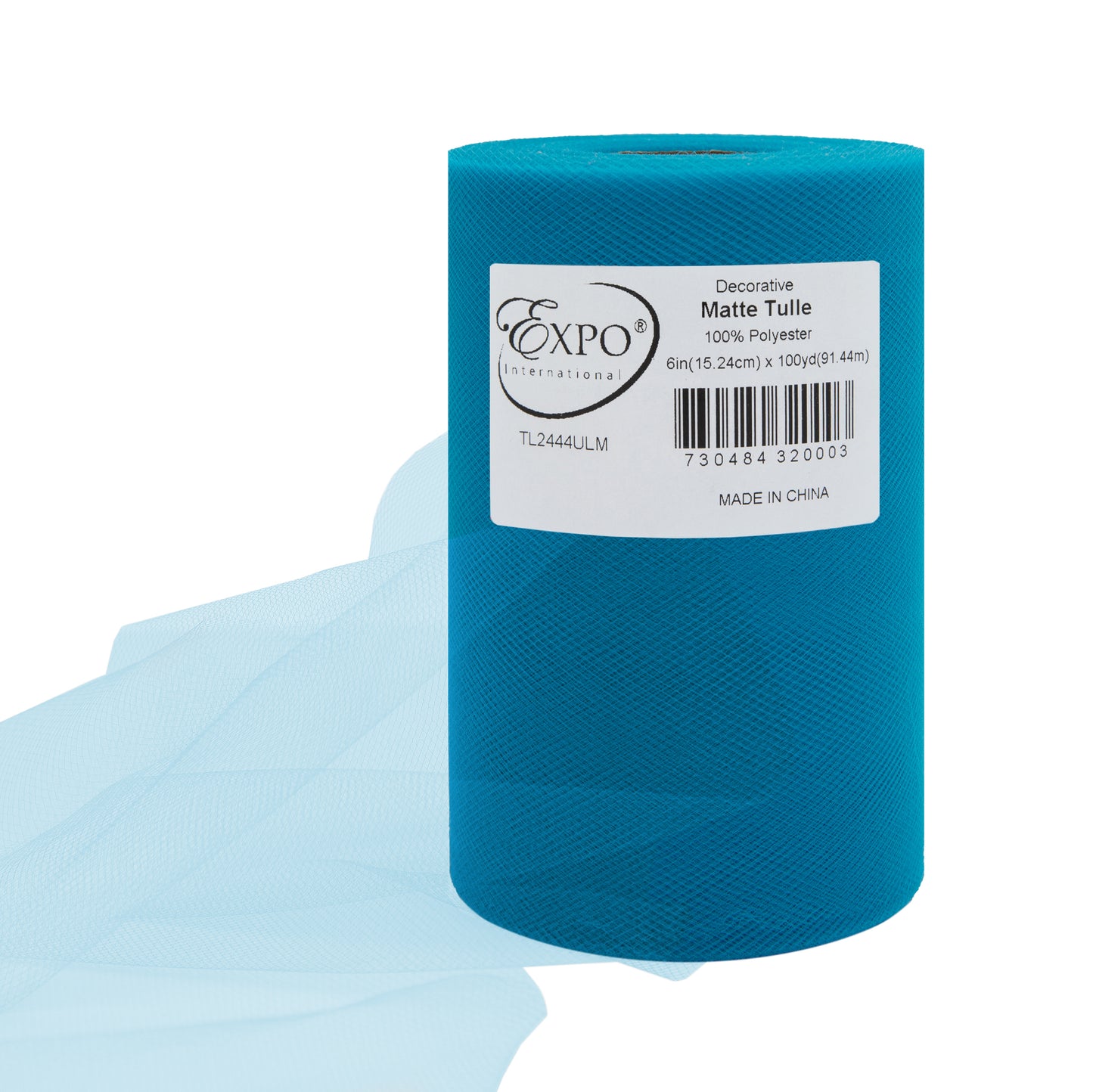 Decorative Matte Tulle, Roll/Spool of 6” X 100 Yards, Pack of 1