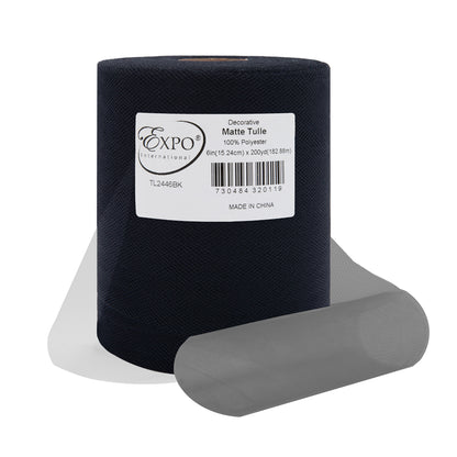 Decorative Matte Tulle, Roll/Spool of 6” X 200 Yards