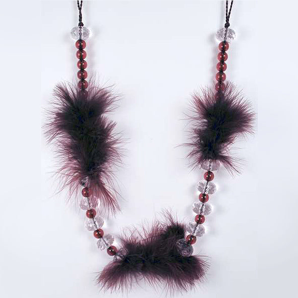 Charisse Feather/Bead Tieback