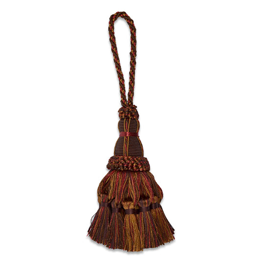 Ciara Fiber Tassel 5 1/4"  - Chocolate Multi