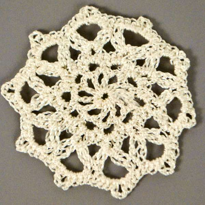 Olivia Crochet Doily 6 Pack 2 1/4"                                     - Ivory