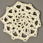 Olivia Crochet Doily 6 Pack 2 1/4"                                     - Ivory