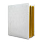 Jayla Floral Wedding Photo Album  - White